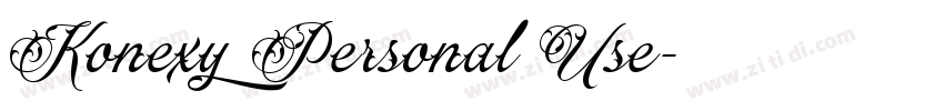 Konexy Personal Use字体转换